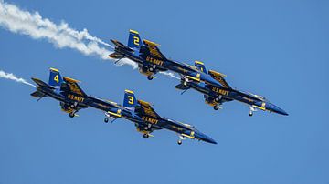 L'escadron de démonstration aérienne Blue Angels de la marine américaine. sur Jaap van den Berg