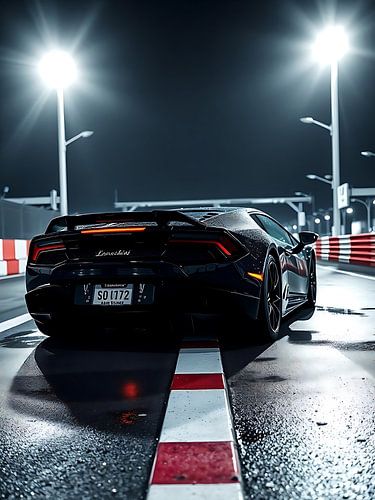 Lamborghini Huracan STO Glanzend Zwart