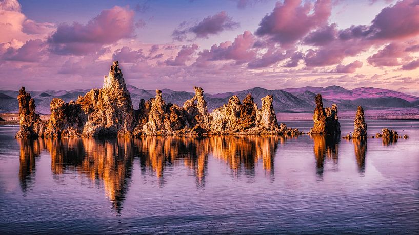 Zonsondergang Monolake van Dieter Walther