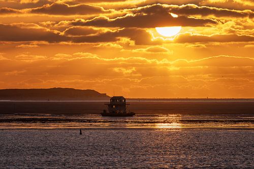 Zonsondergang bij Vlieland