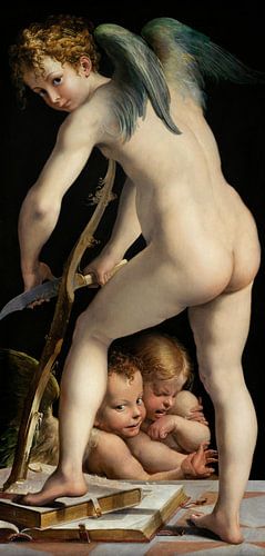 Boogsnede Amor, Parmigianino