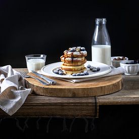 Crêpes amérindiennes aux bleuets sur Susan Chapel