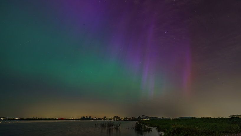 Nordlichter in den Niederlanden zu sehen. von Jaap van den Berg