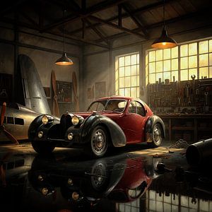 Bugatti 57 C Atlantic in der Werkstatt