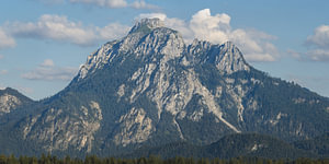 Ammergauer Berge im sanften Übergang des Abends