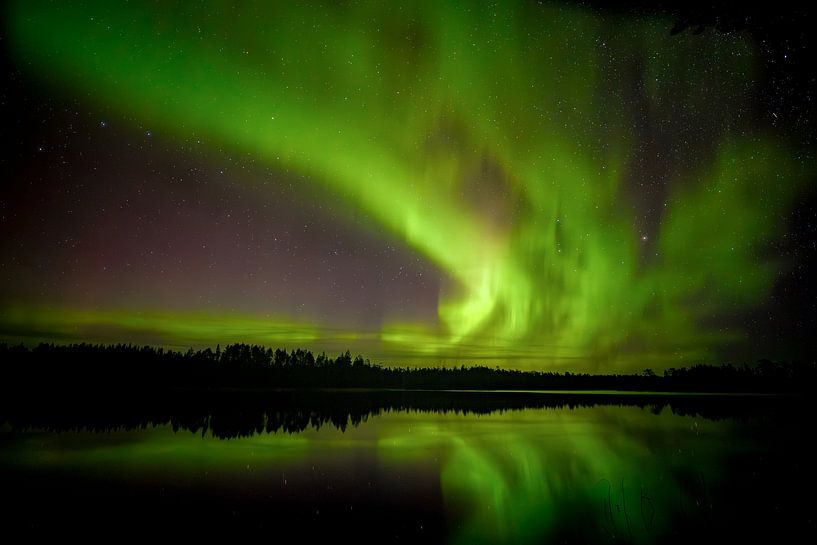 Northern lights in Finland by Ger vd Broek natuurfotografie