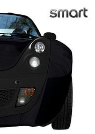SMART Roadster in black & white
