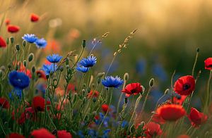 Feld mit Wildblumen