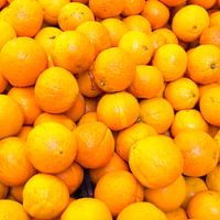 sinaasappels, oranje, markt, fruit, groente