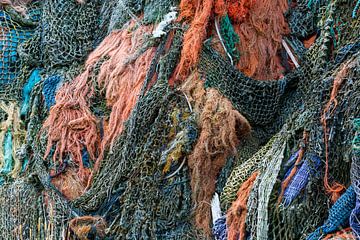 Filets de pêche trouvés dans la mer sur Marjolijn Maljaars