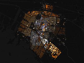 Carte de l'abstrait Veenendaal sur Maps Are Art
