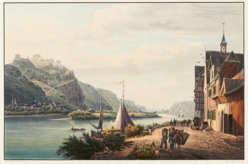 Uitzicht vanaf Hamerstein richting Anderach, Johann Ludwig Bleuler