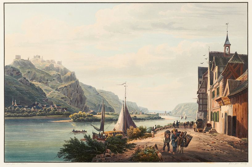 View from Hamerstein towards Anderach, Johann Ludwig Bleuler by Masterful Masters