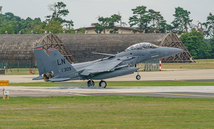 McDonnell Douglas F-15E Strike Eagle de l'armée de l'air américaine. par Jaap van den Berg