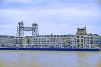 Rotterdam - Willemsbrug en omgeving - Maaskade in blauw tinten