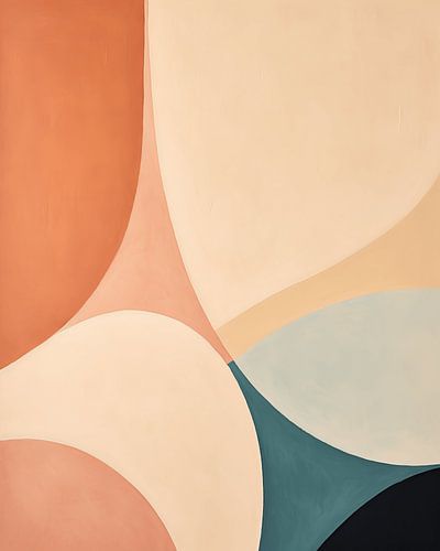 Moderne und abstrakte Formen im Bohème-Stil