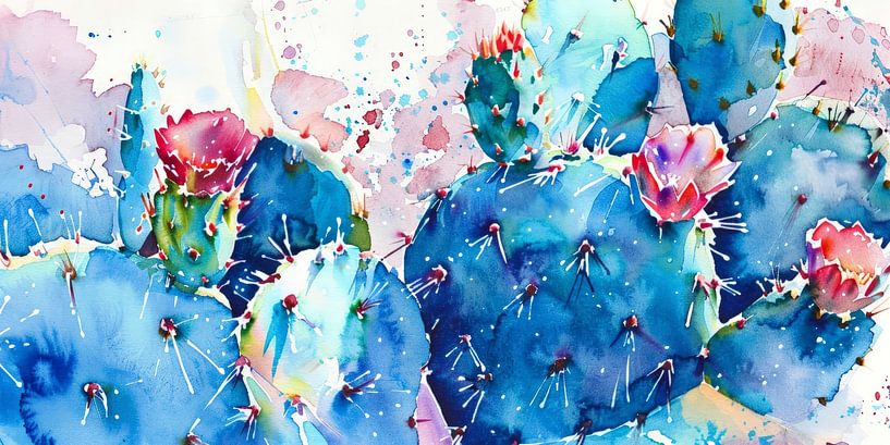 Bloeiende Cactustuin 2 van ByNoukk