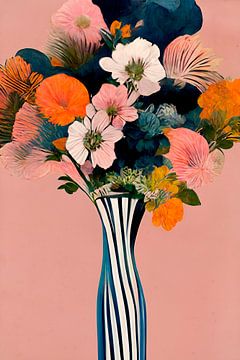 Striped vase by Treechild