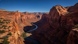 Canyon Majesty: River Through the Red Rocks by Artistic