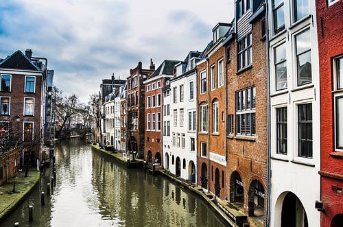 Oudegracht in Utrecht, The Netherlands