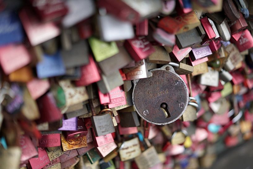 Love locks by Heiko Kueverling