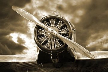 De radiale motor -vintage- van Ingo Laue