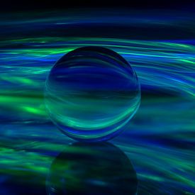 Blauw en Groen licht van Angeline van de Kerkhof