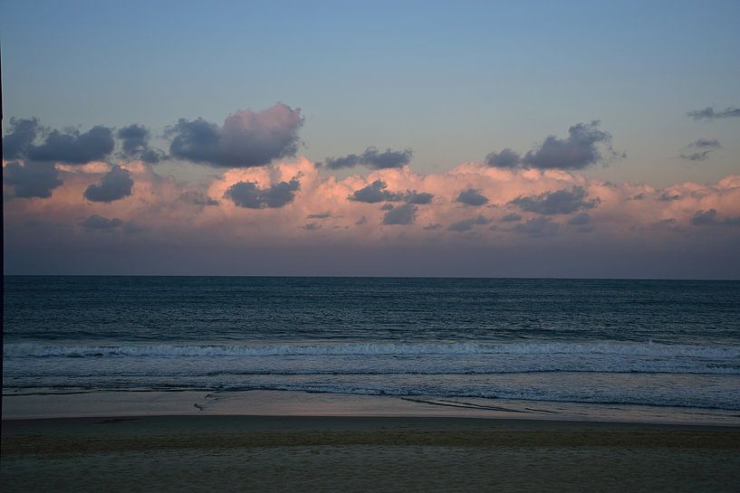 Mooloolaba Strand zonsondergang van Frank's Awesome Travels