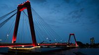 Willemsbrug Rotterdam at night