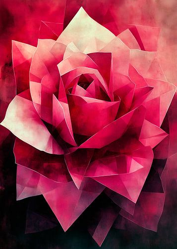 Fleur de rose rouge