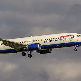 Passagierflugzeug vom Typ Boeing 737-400 der British Airways. von Jaap van den Berg