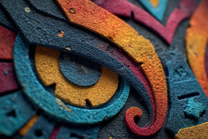 Kunst mit Farbporträt von Egon Zitter