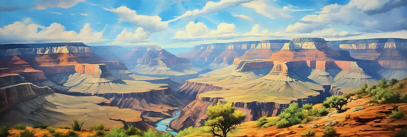 Paysage des États-Unis par Peinture Abstraite