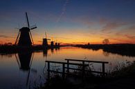 Les moulins Kinderdijk au lever du soleil par Pieter van Dieren (pidi.photo) Aperçu