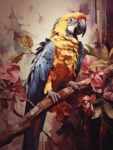 Peinture à l'huile d'oiseaux