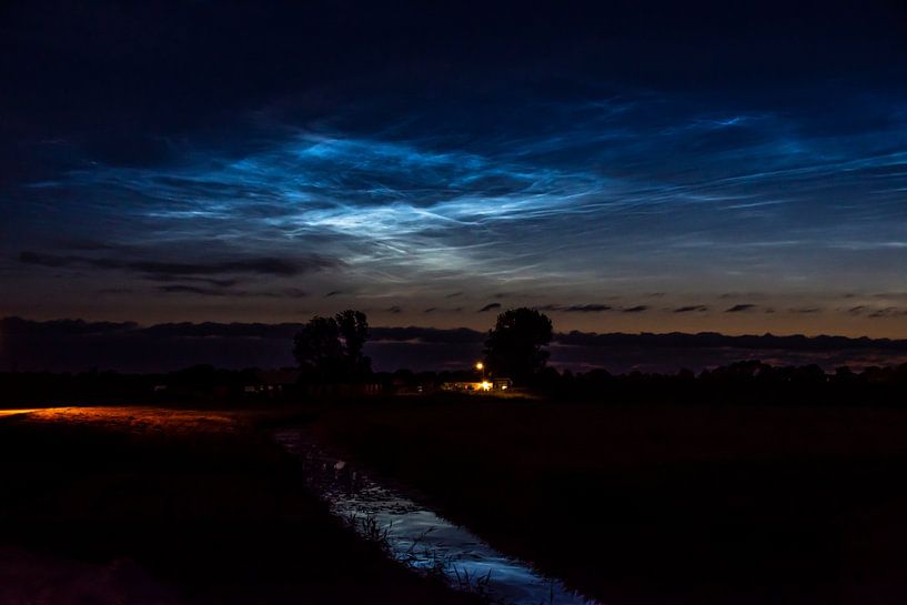 Luminous night clouds Schagen by Margreet Frowijn