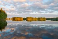 Zonsondergang Saimaa meer in de buurt van Lappeenranta, Finland van Peter Apers thumbnail