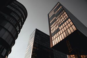 Düsseldorf Skyline in Kunstfarben