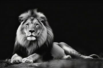 Majestic lion by Uwe Merkel