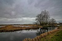 Landschap in Kalenberg met grijze lucht