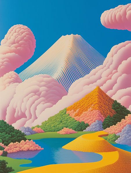 Traumlandschaft des Mount Fuji von Bouke Brockhus