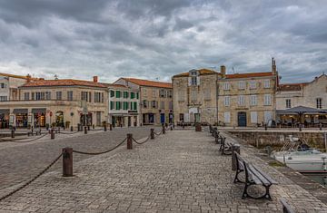 Inner port of Saint Martin de Ré, France by Maarten Hoek