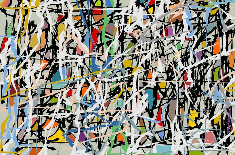 Augenzwinkernd Pollock von Angel Estevez
