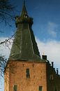 Tower of Dutch castle in the water von Kees Jansen Miniaturansicht