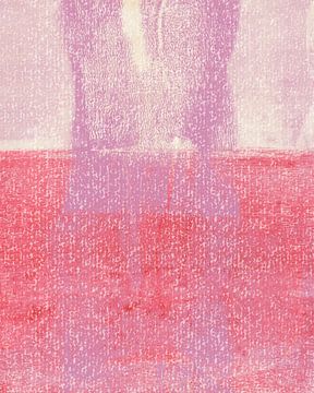 Lila, roze, rood. Abstract patroon. van Dina Dankers
