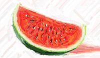 Melone  abstrakt von Marion Tenbergen Miniaturansicht