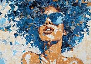 Frau mit Sonnenbrille