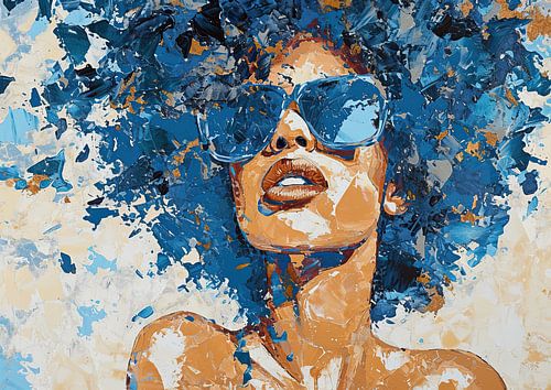 Frau mit Sonnenbrille