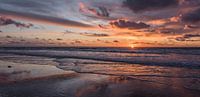 Ciel coucher de soleil à la plage Helder par Alex Hiemstra Aperçu