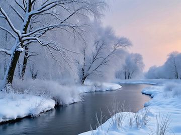 Sneeuwlandschap op de Biesbosch 5 van The Photo Artist